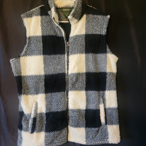 Stillwater Black and White Fleece Vest - Picture 1 of 2